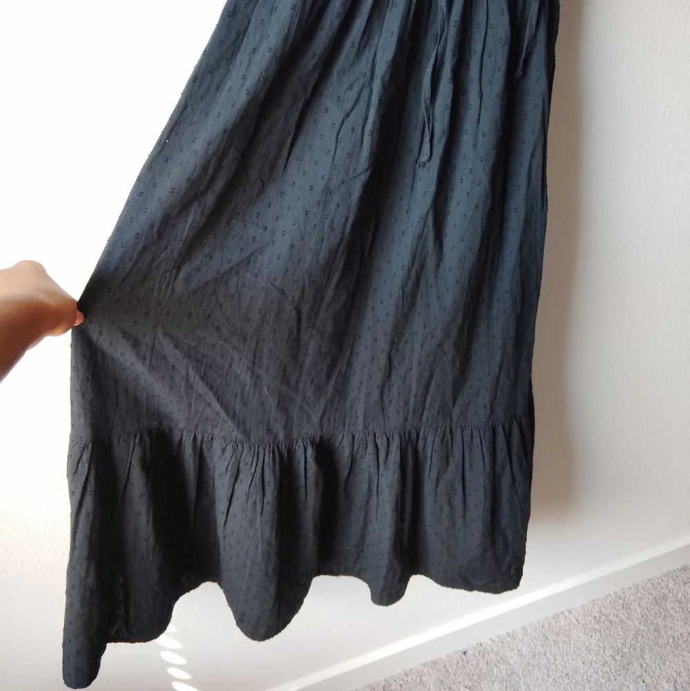 And Now This 100% Cotton Black Midi Dress - Picture 4 of 6